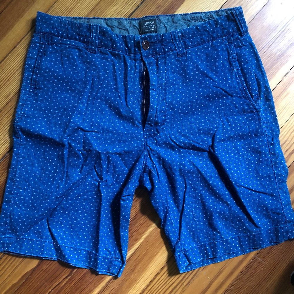 J Crew men's shorts in mini star print sz 30